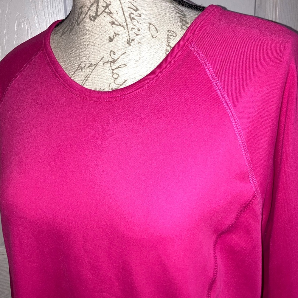 Athleta Long Sleeve Activewear Athletic Athleisure Top Pink Sz XLarge - Picture 4 of 6